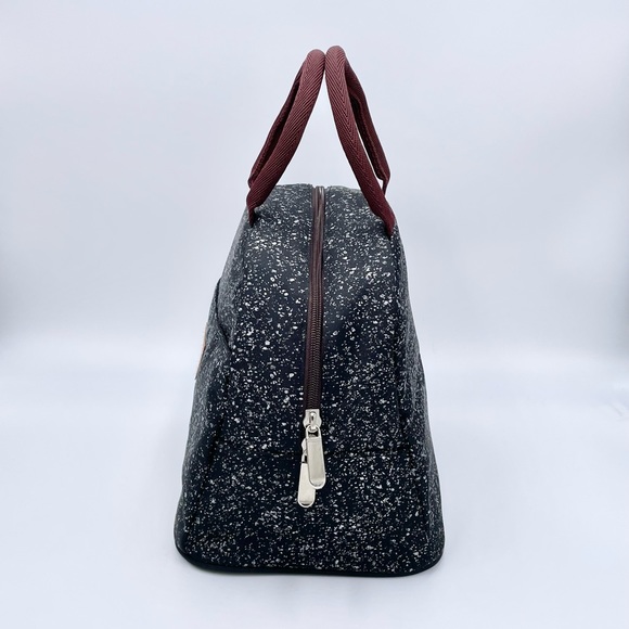 NEW Baloray Speckled Black White Handled Unisex Insulated Lunch Bag - Picture 3 of 11